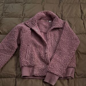 Zella Maroon Sherpa Jacket